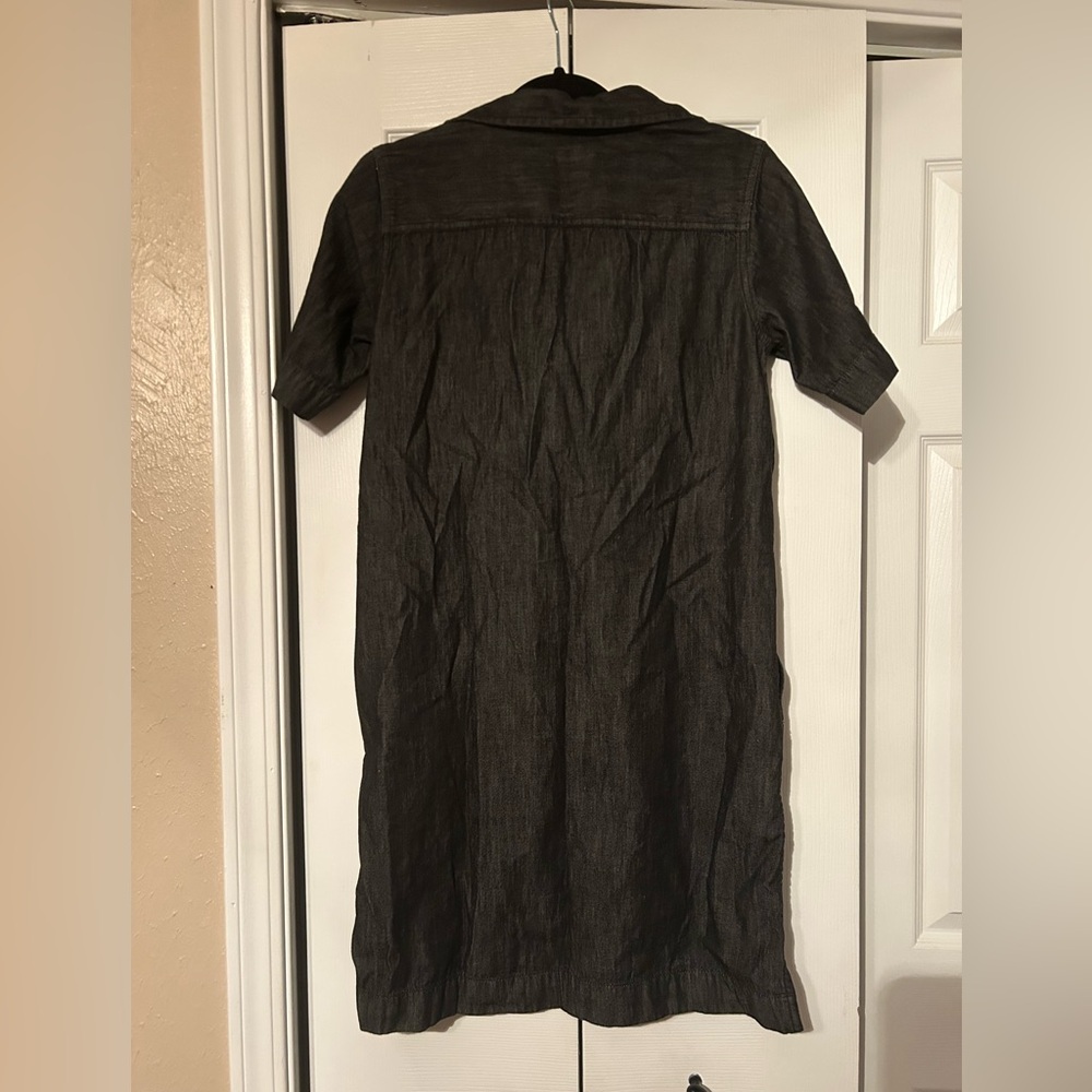 Lauren Ralph Lauren Dark Denim 100% Cotton Shift Shirt Dress size small - Picture 6 of 7